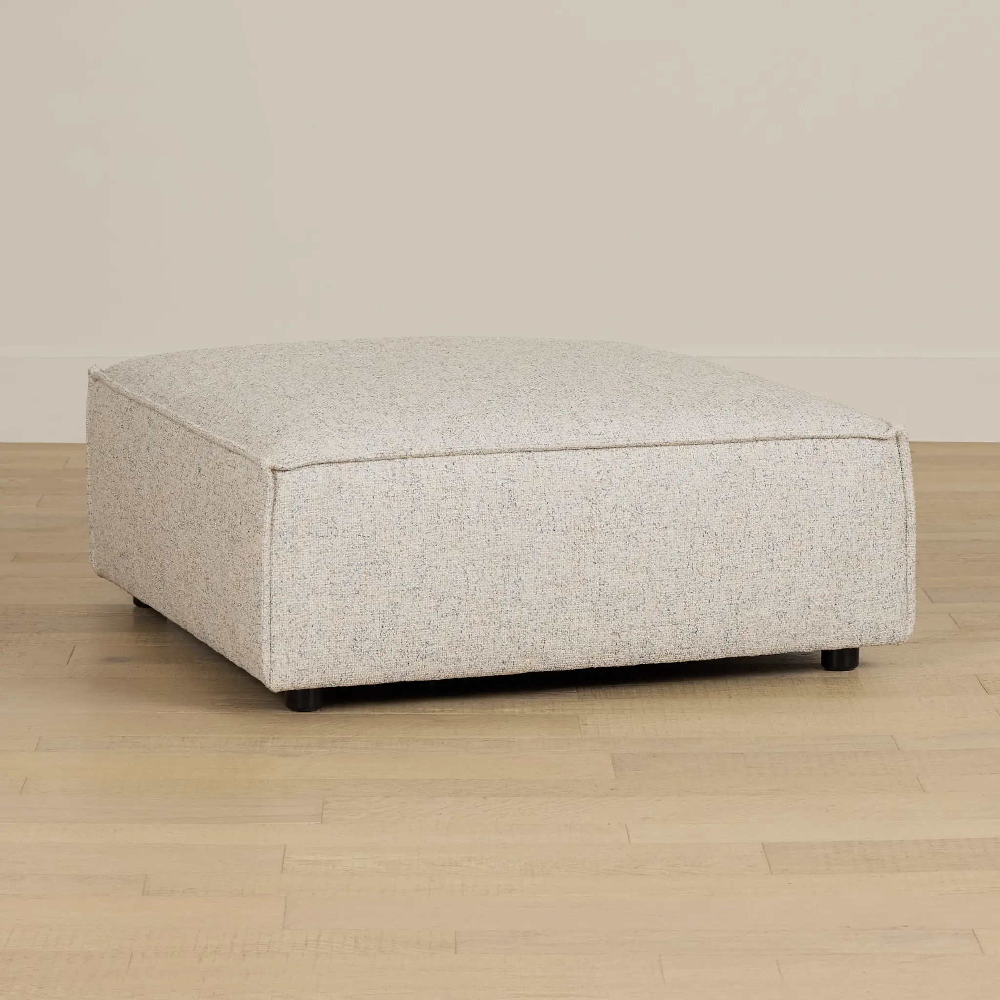 Tatum Beige Fabric Ottoman Tatum Beige Fabric Ottoman