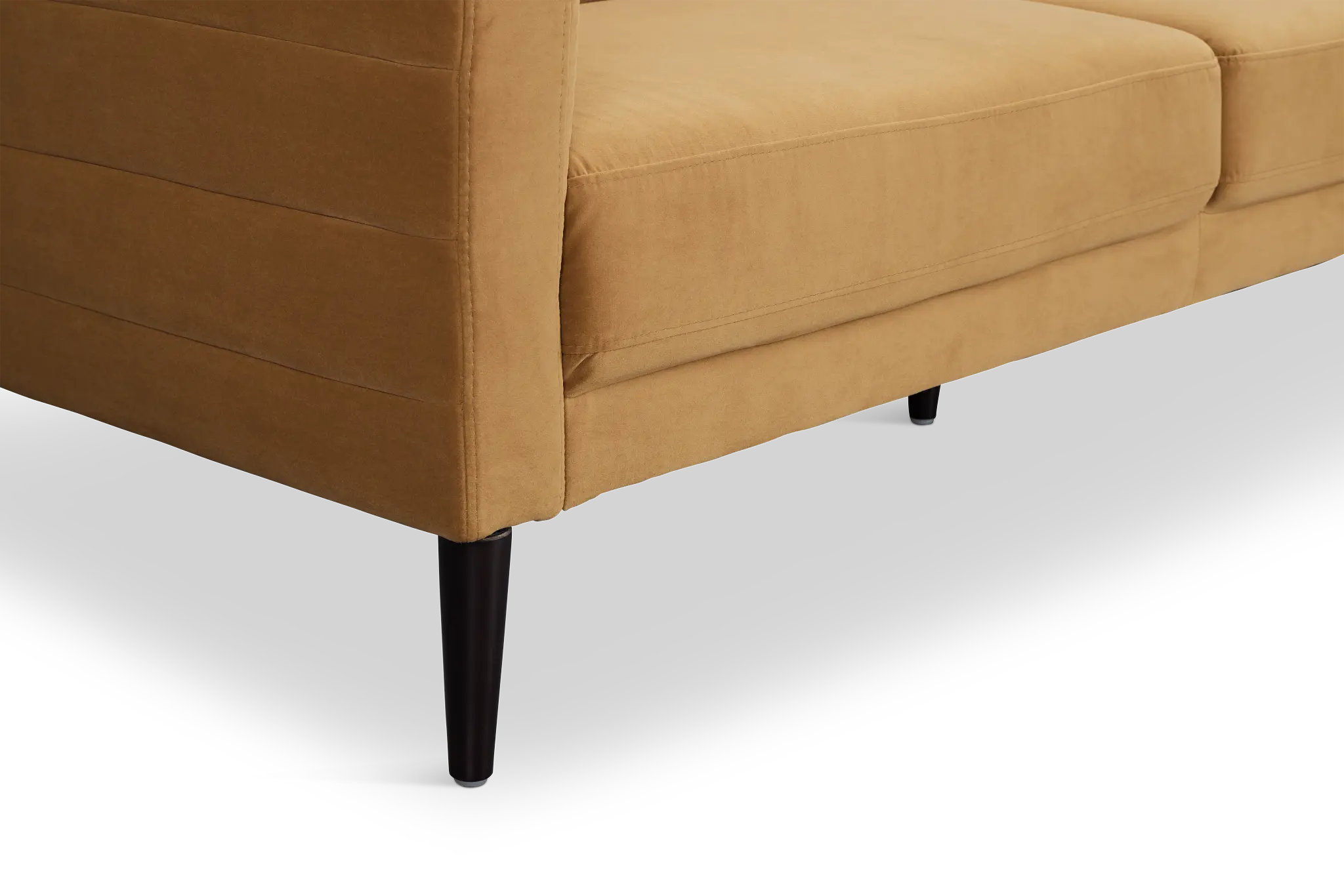 Nala Light Brown Velvet Right Chaise Sectional Nala Light Brown Velvet Right Chaise Sectional