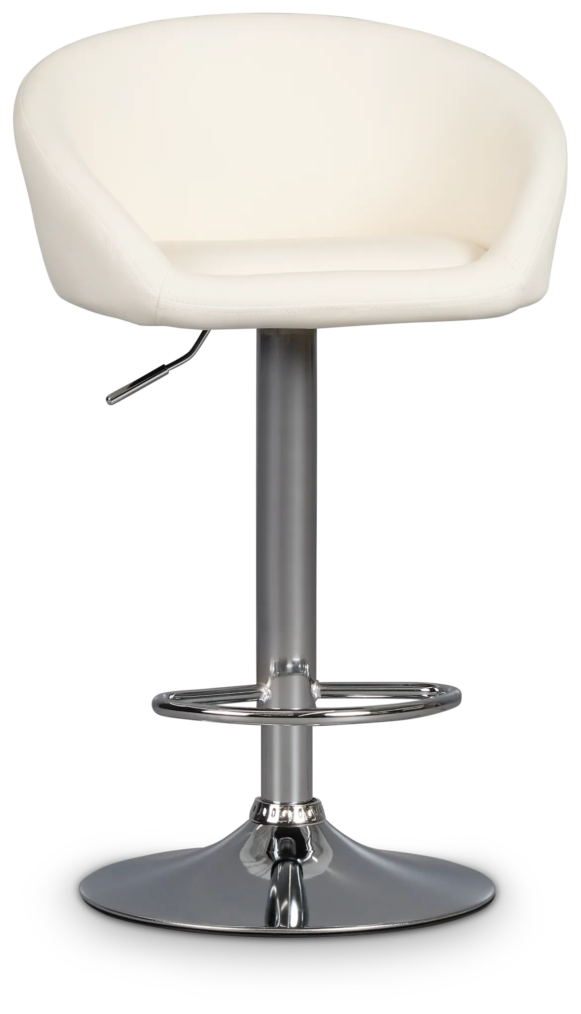 Dayton White Uph Adjustable Stool