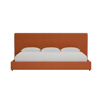 Grayton Elite Medium Brown 54" Upholstered Platform Bed