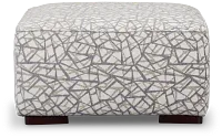 Webinar Gray Fabric Cocktail Ottoman
