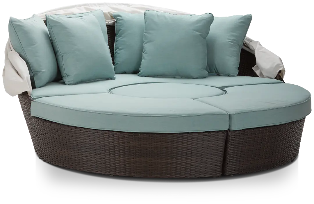Fina Teal Canopy Daybed Fina Teal Canopy Daybed