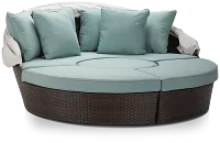 Fina Teal Canopy Daybed