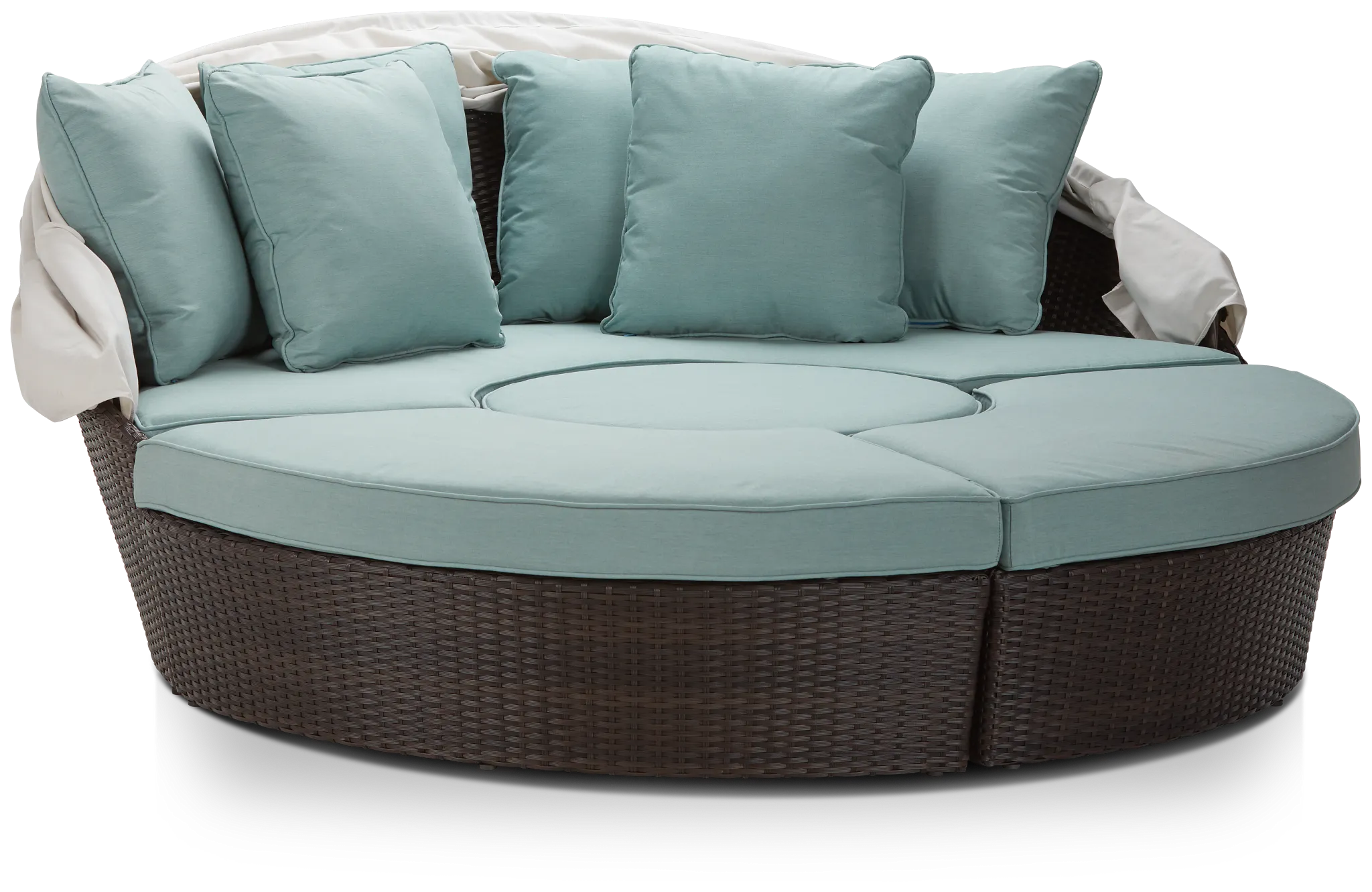 Fina Teal Canopy Daybed