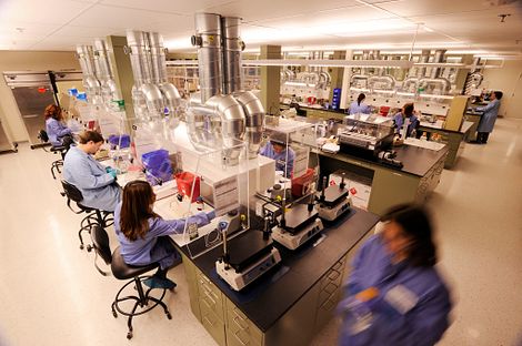Scientists in a lab.