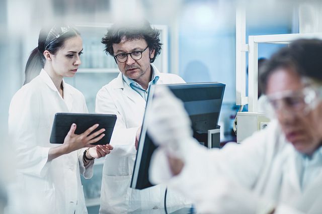 Scientists discuss and review pharmacokinetic data to better understand the general absorption, distribution, metabolism, and elimination (ADME) of a given therapeutic.