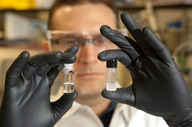 Scientist in the analytical laboratory