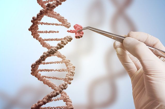 illustration of genetic engineering and gene manipulation used in CRISPR Cas 9 technology
