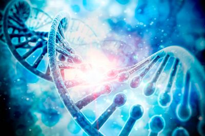 graphic image of DNA to represent our bioinformatic services and data analysis