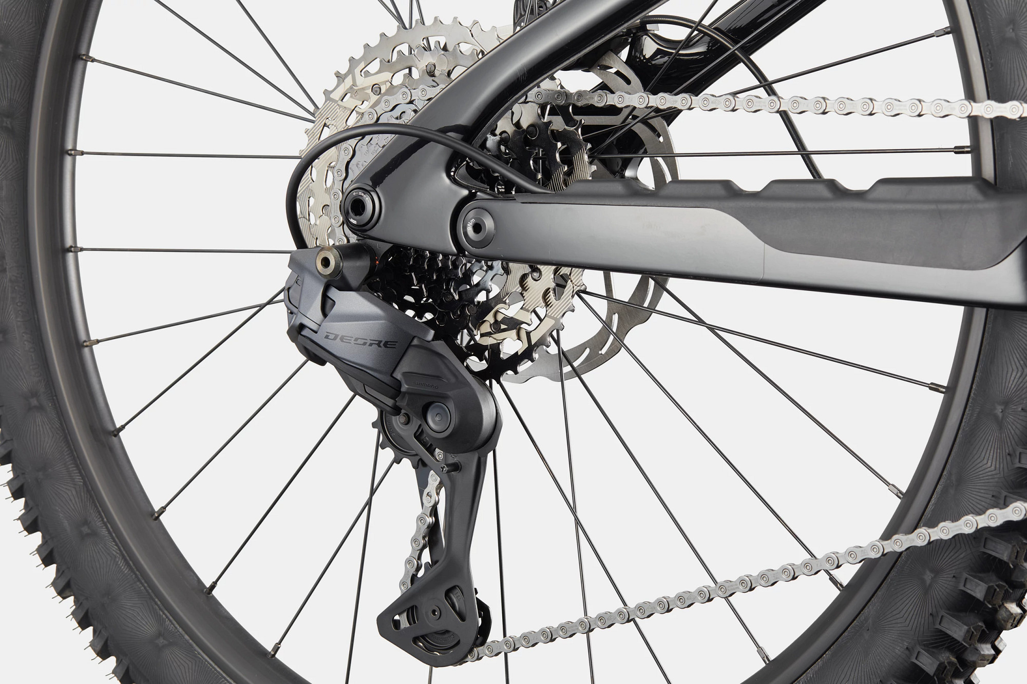 Cannondale Moterra 2 close up detail on a studio background