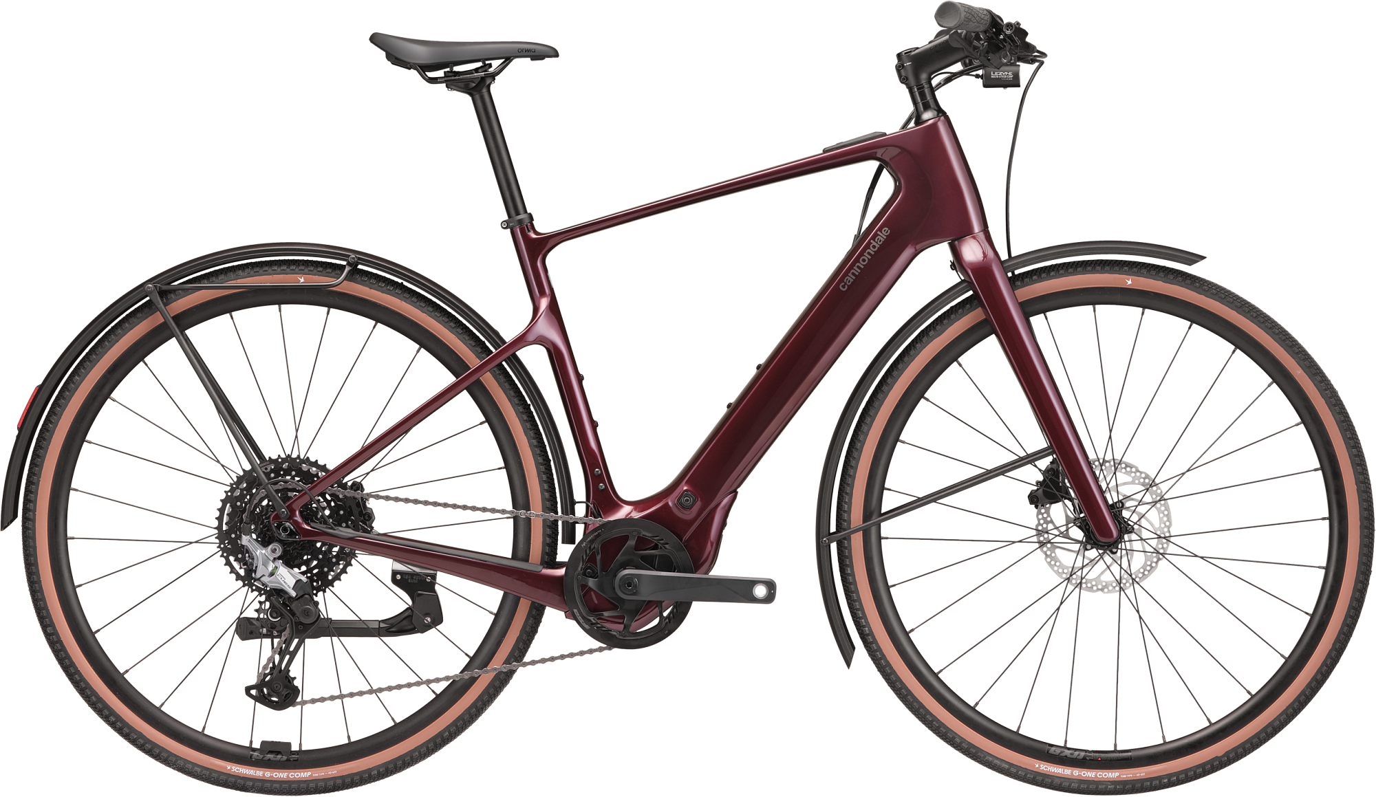 Cannondale Tesoro Carbon 3, bicicleta elétrica urbana de carbono, vista lateral