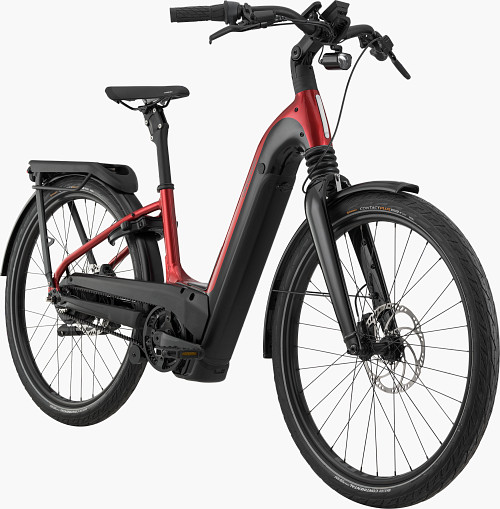 Mavaro 1 Low StepThru in Candy Red - Electric E-Urban Bike Alternate Image