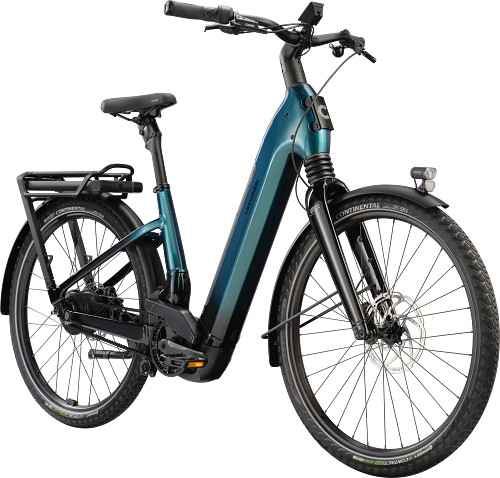 Mavaro 1 Low StepThru in Deep Teal - Electric E-Urban Bike Alternate Image