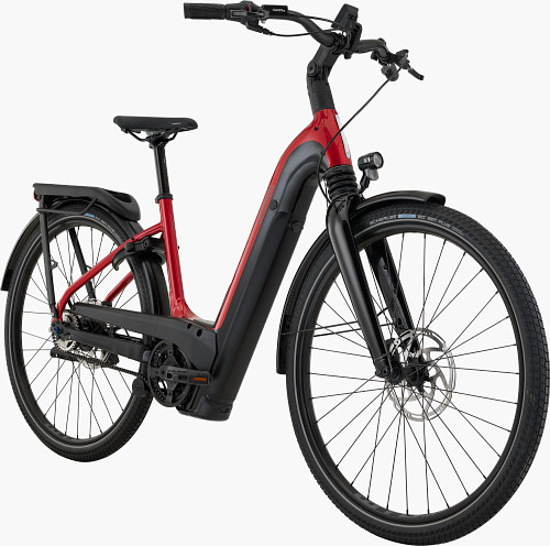 Mavaro 2 Low StepThru in Candy Red - Electric E-Urban Bike Alternate Image