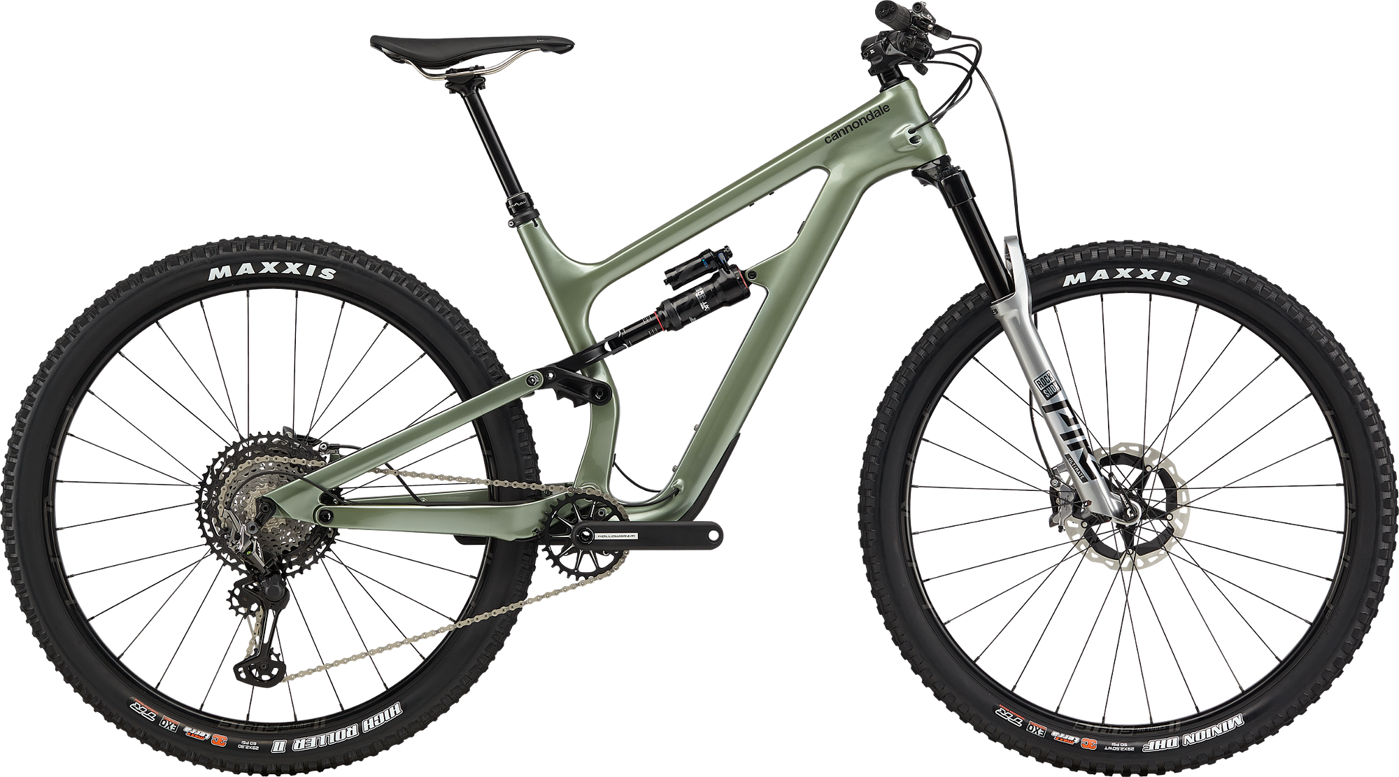 green cannondale mountain bike