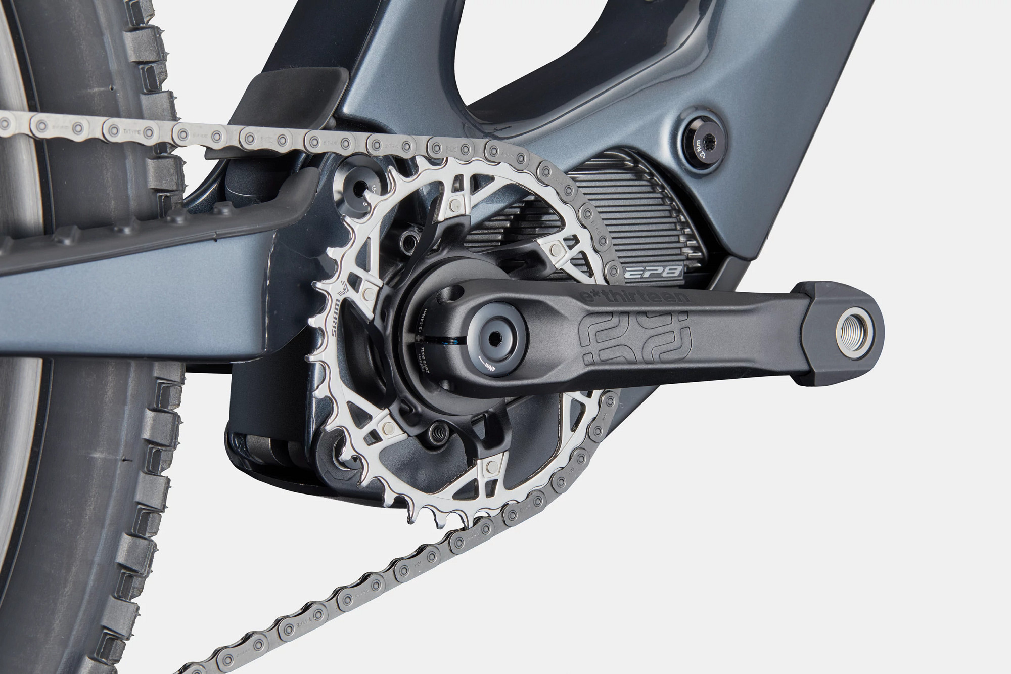 Cannondale Moterra SL 1 close up detail on a studio background