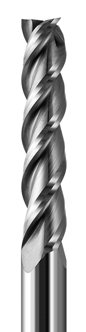 End Mills for Plastics-Finishers-Square Upcut-3 Flute-High Helix
