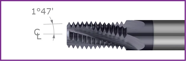 Full Thread Form Cutter Thread Milling Cutters-Multi-Form-N.P.T. Threads