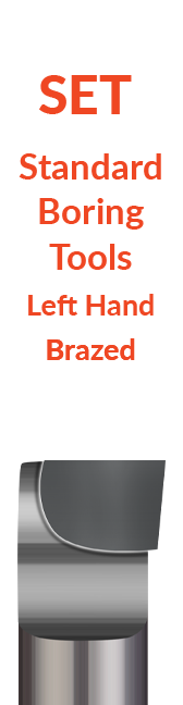 Sets-Standard-Boring Tools-Left Hand-Brazed