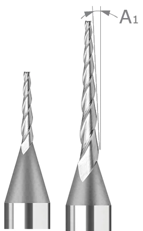 Miniature End Mills-Tapered-Square