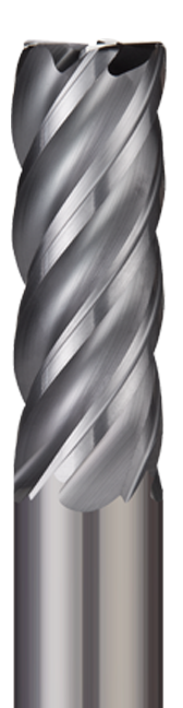 End Mills for Steels & High Temperature Alloys - Corner Radius - 5 Flute - Variable Helix