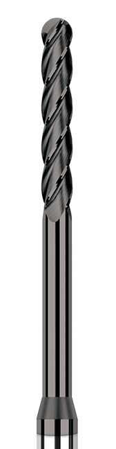 Diamond End Mills for Non-Ferrous Materials-CVD Diamond-Ball-Long Reach, Long Flute
