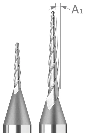 Miniature End Mills-Tapered-Ball