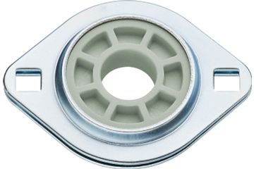 Fixed flange bearings with 2 mounting holes, PFL, J4EM, igubal®