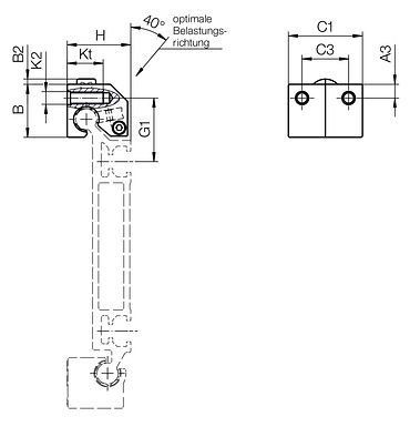 Roller bearings WJRM-BB-31 & 41 Technical drawing
