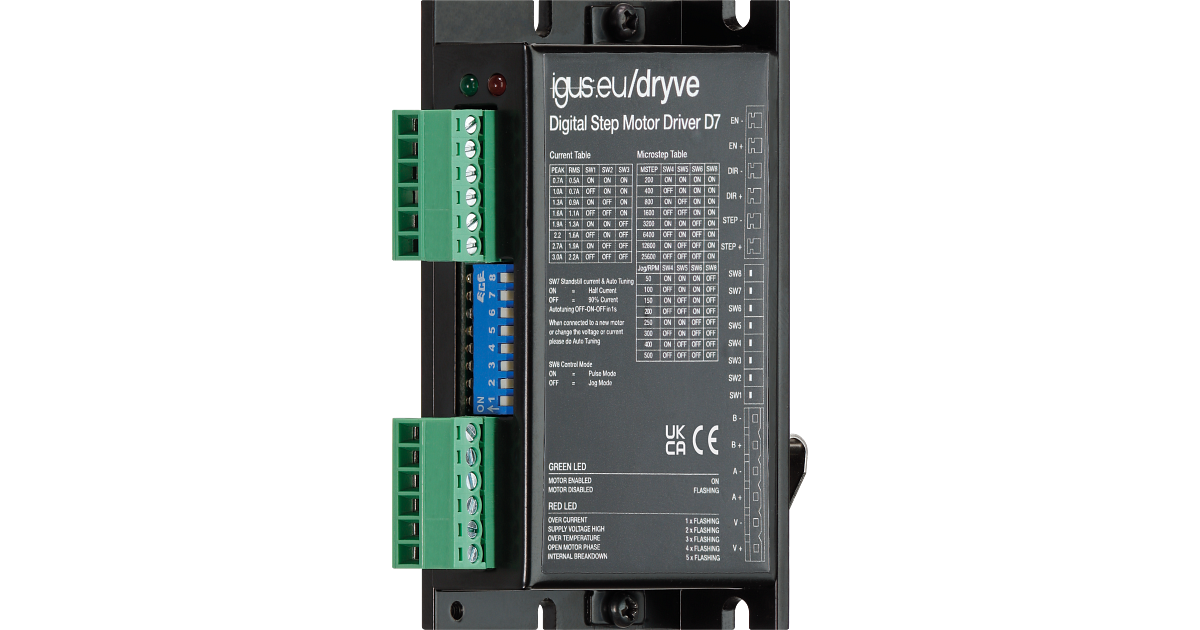 Icus Motor Motor control system for DC and stepper motors | igus®