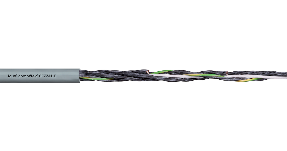 Robot cable chainflex® twistable cables from igus®