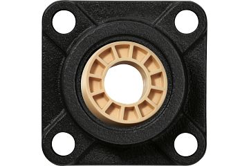Fixed flange bearings with 4 mounting holes, cast iron housing UC, igubal® JEM-SP