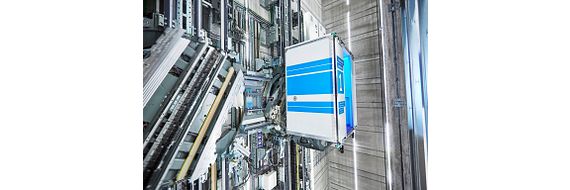 Eléments de glissement spéciaux iglidur dans un ascenseur ThyssenKrupp