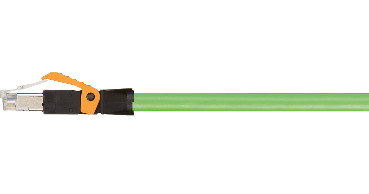 Profinet Cable Plug Industrial Profinet cables, PUR, connector A: RJ45 straight, connector ...
