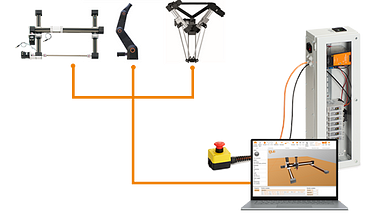 Desinfektionstoboter programmieren mit Robotersteuerung von igus®