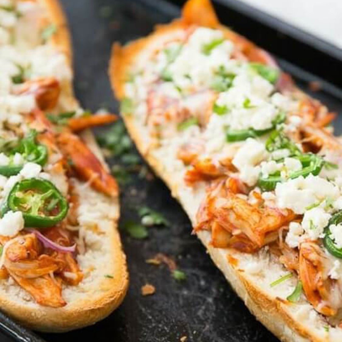 BarBQ Chicken Pizza Sub Stubb's BBQ