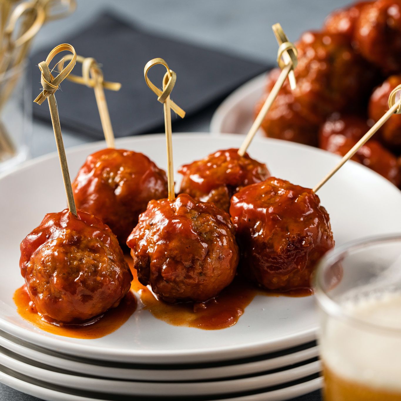 Honey Garlic Cocktail Meatballs French's