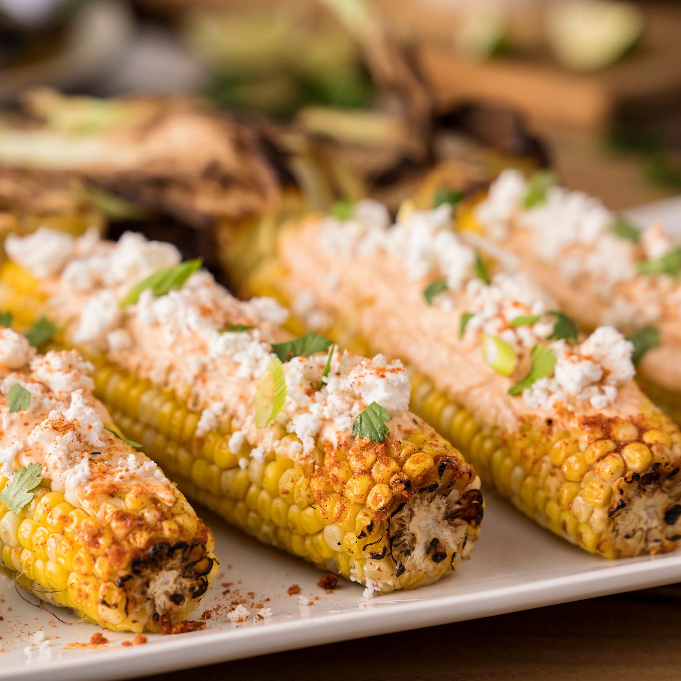Chipotle Mango Mexican Style Street Corn HelloFlavour.ca