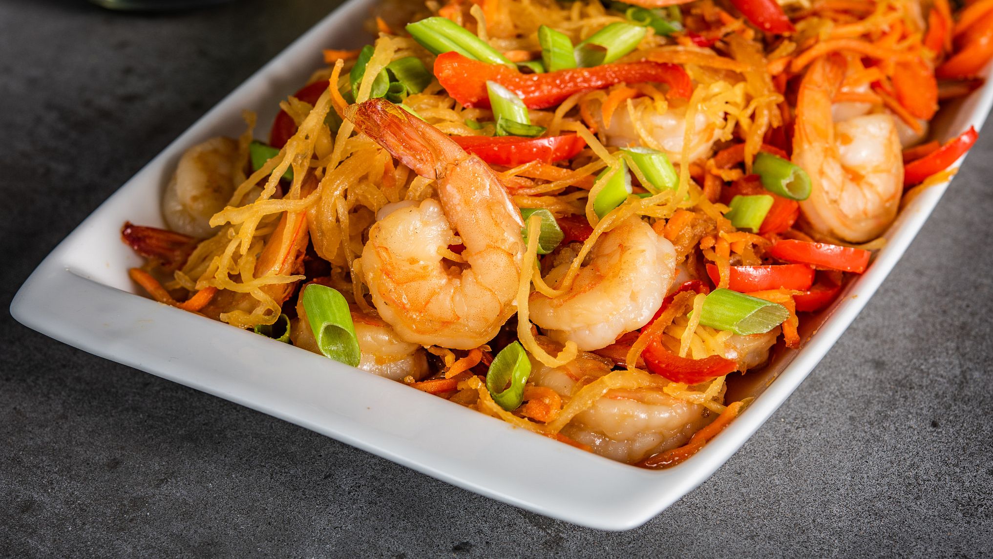 Spaghetti Squash Shrimp Lo Mein Mccormick