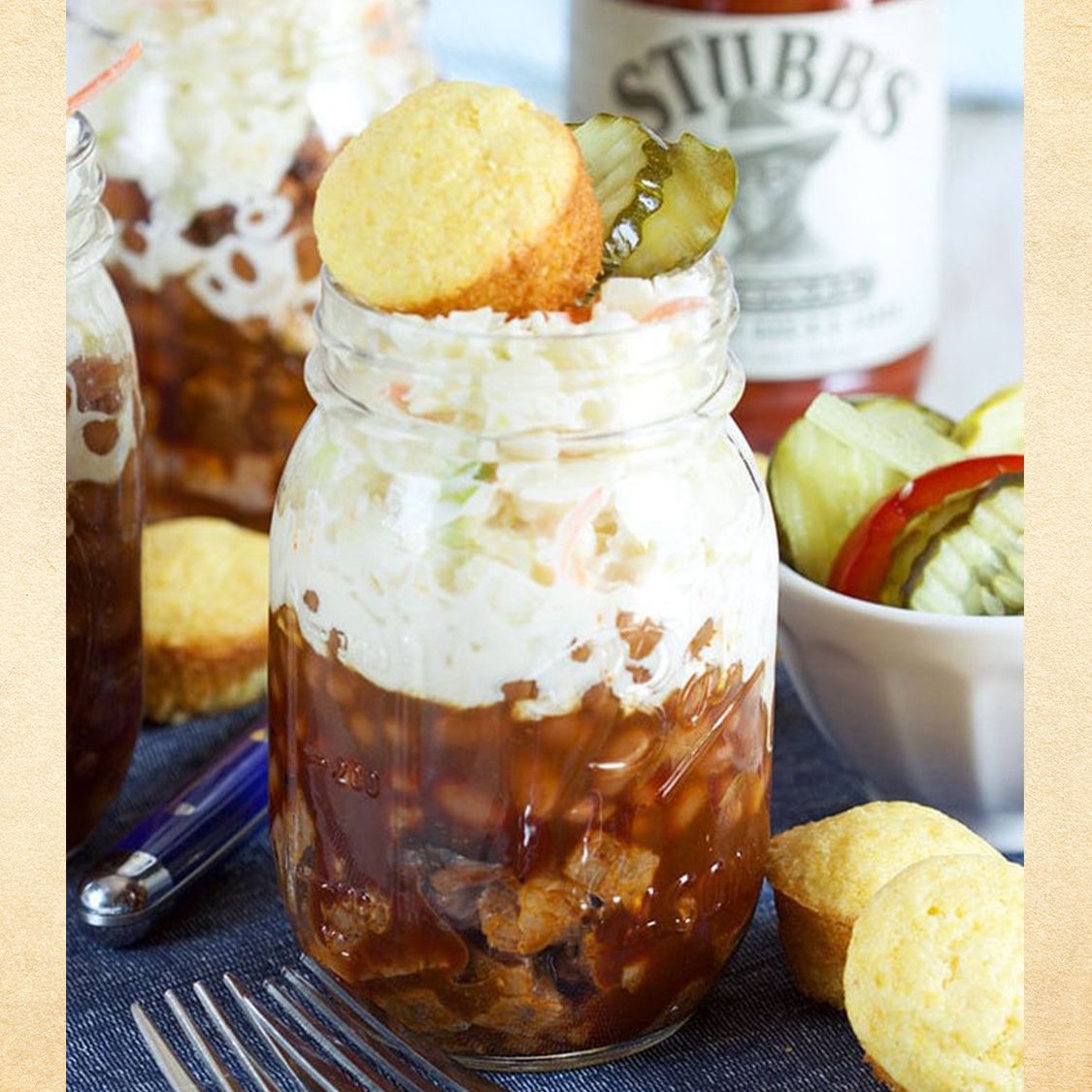 BarBQ Beef Brisket Sundaes Stubb's BBQ