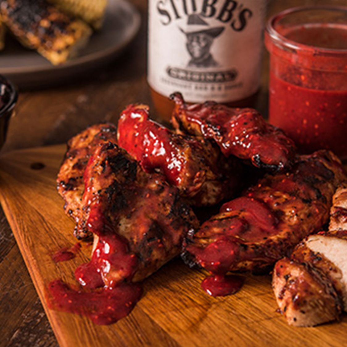 Grilled Boneless Chicken Breasts With Raspberry Balsamic Glaze