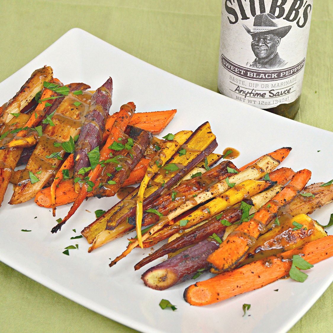 Stubb's Sweet Black Pepper Roasted Carrots Stubb's BBQ