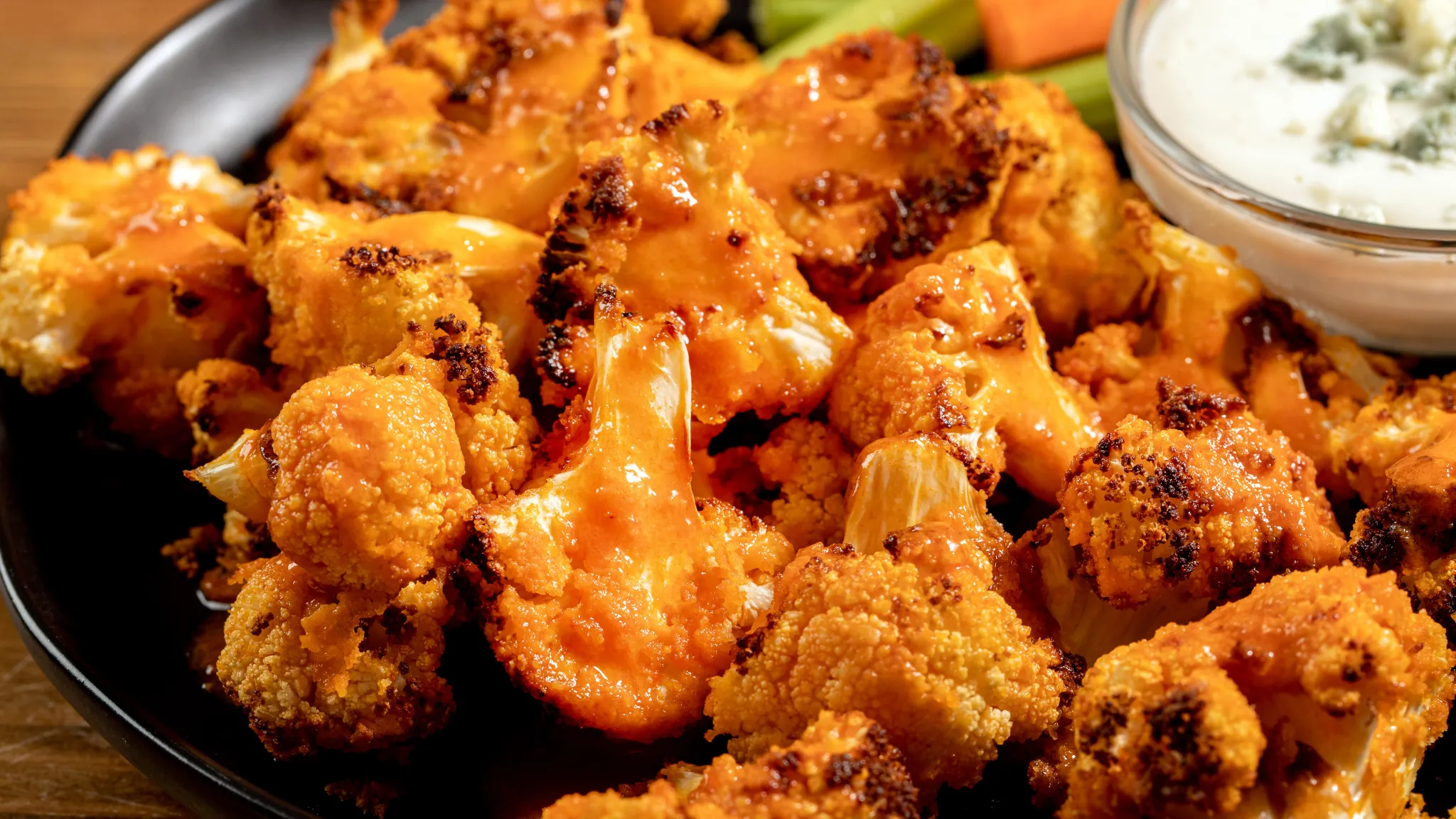 Air Fryer Buffalo Cauliflower Bites