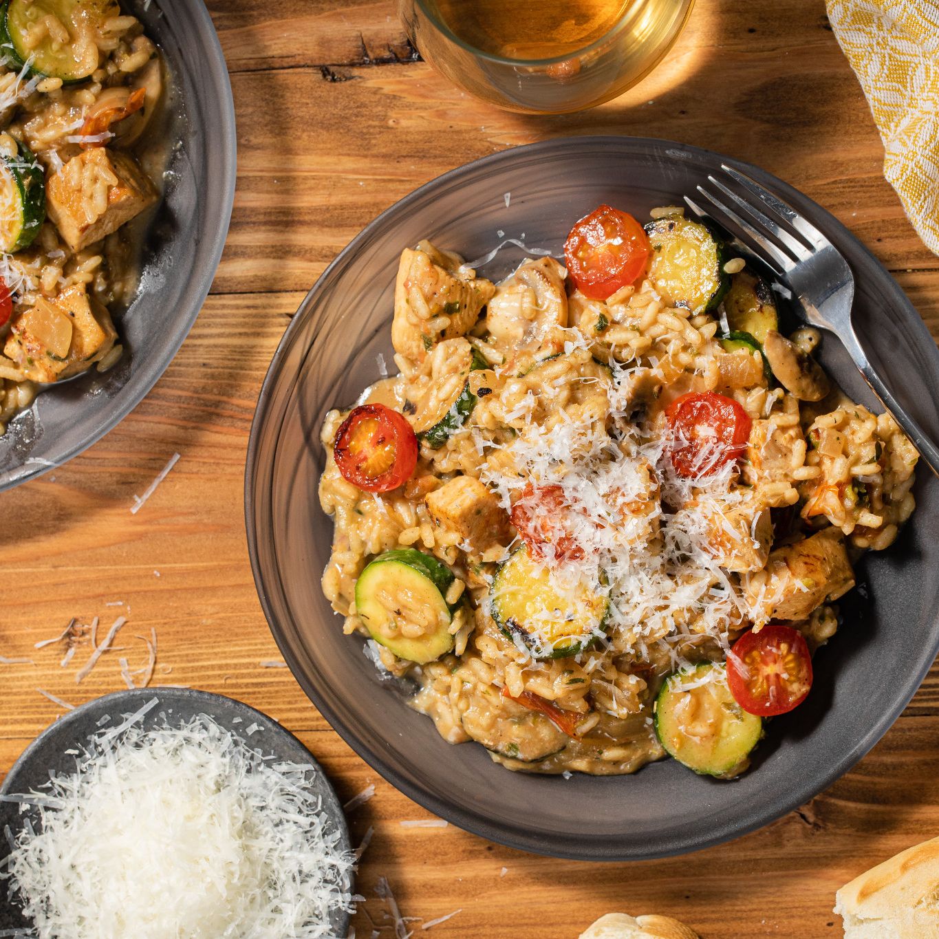 Chicken; Mushroom and Parsley Risotto Gourmet Garden