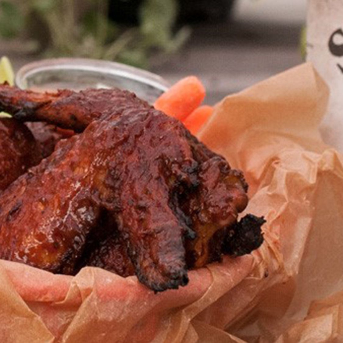 Grilled Chicken Wings with Spicy Dip Stubb's BBQ