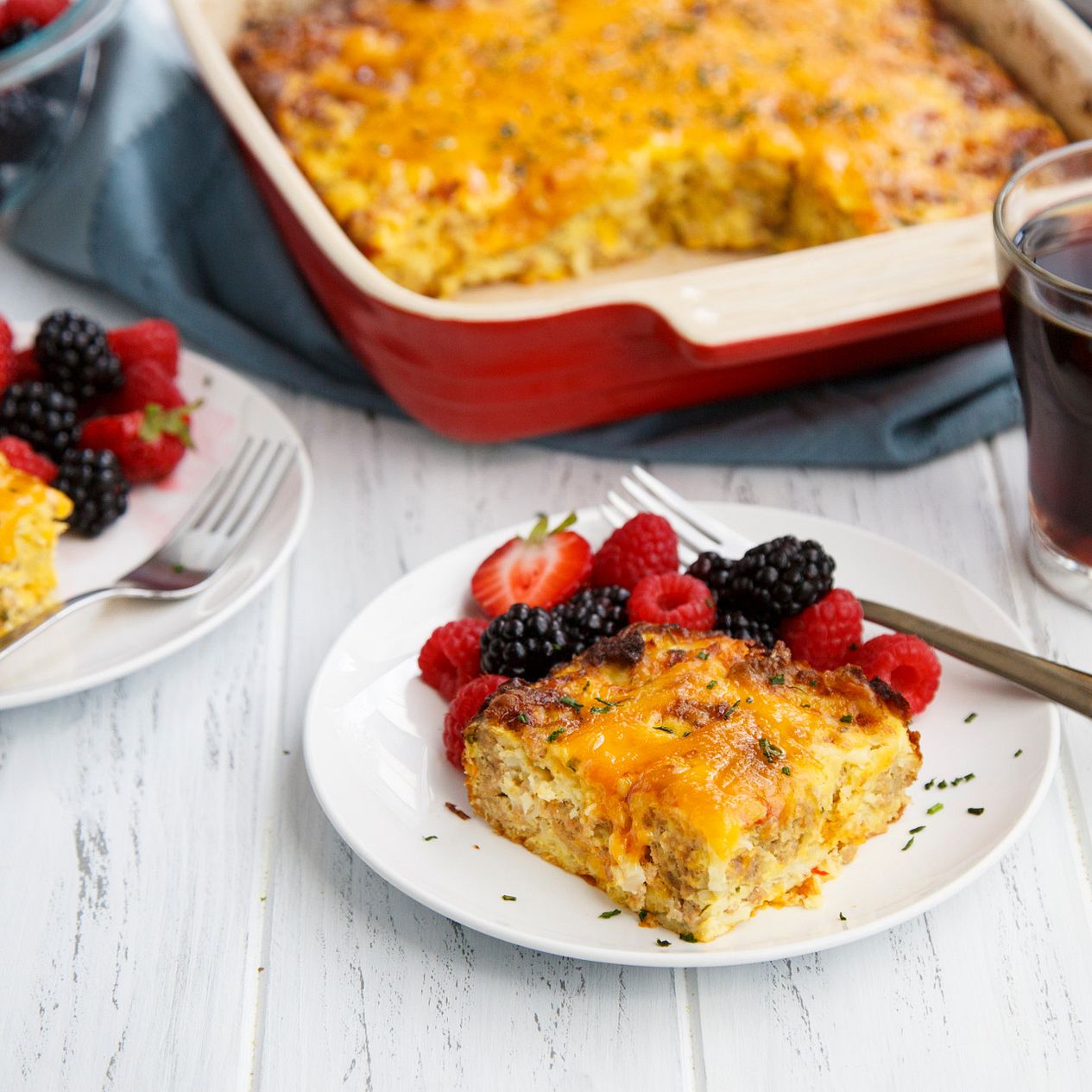 Turkey Breakfast Casserole with Chili Pepper & Chives Gourmet Garden