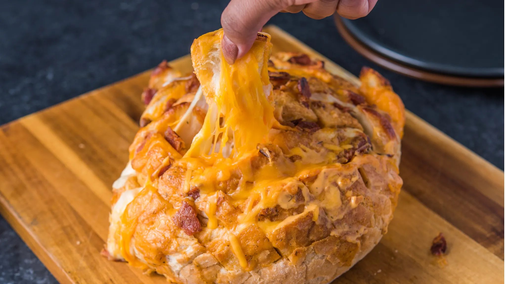 Cheesy Buffalo Ranch Pull Apart Bread
