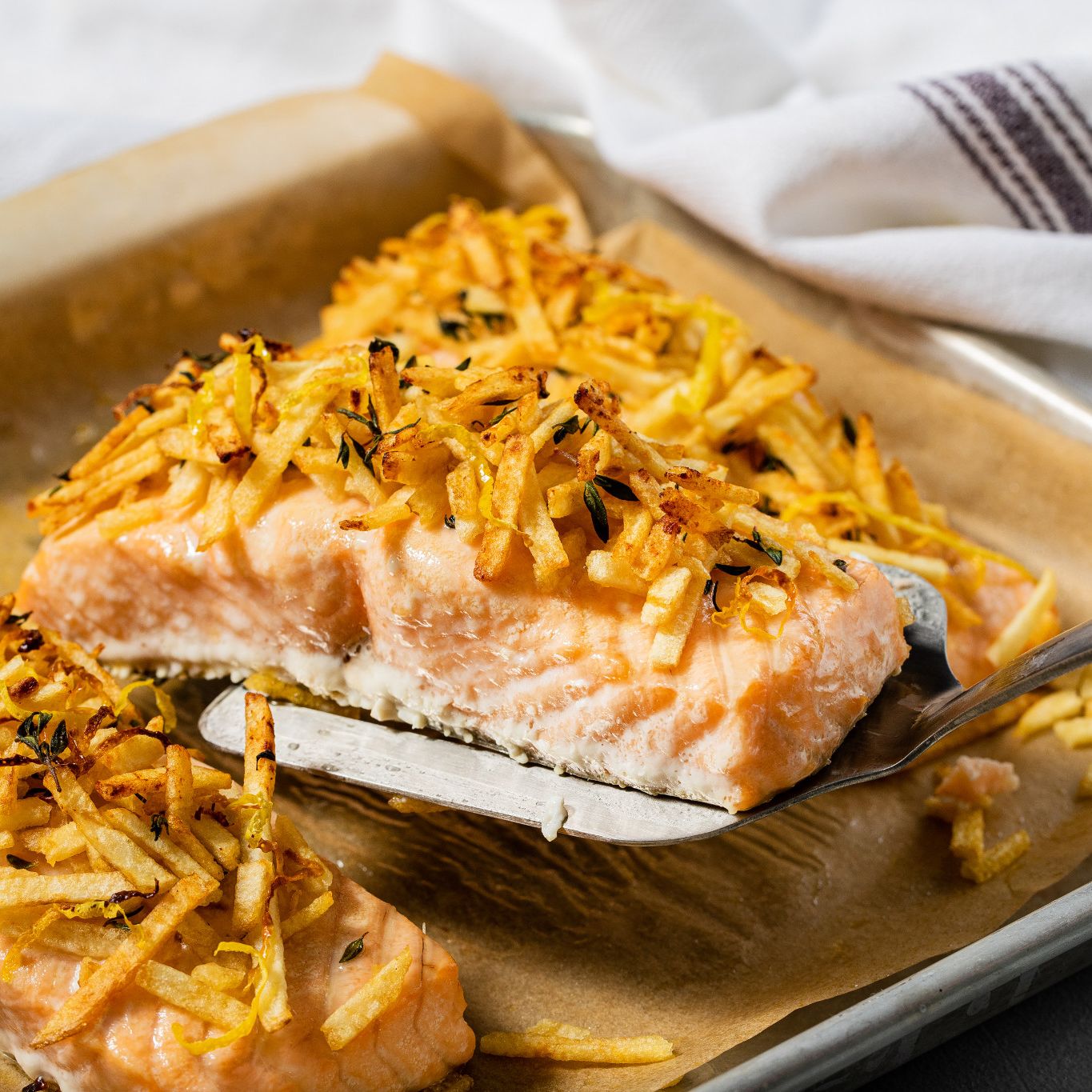 Potato Crusted Salmon French's
