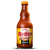 Hot Buffalo Wings Sauce, Frank’s RedHot, 12 oz