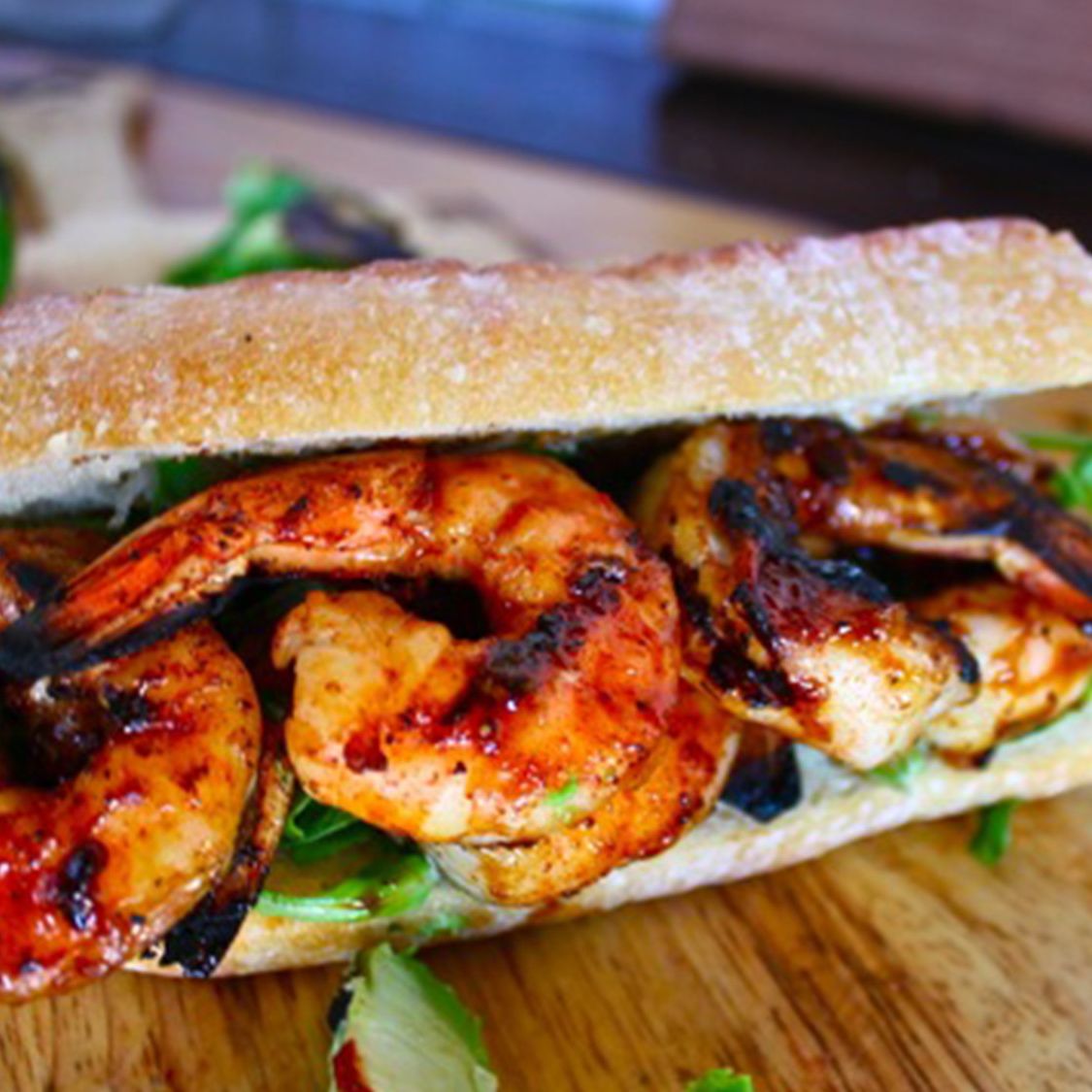 Shrimp Po Boy With Grilled Avocado Aioli Stubb S Bbq This easy cajun pasta salad recipe with shrimp just works. shrimp po boy with grilled avocado aioli
